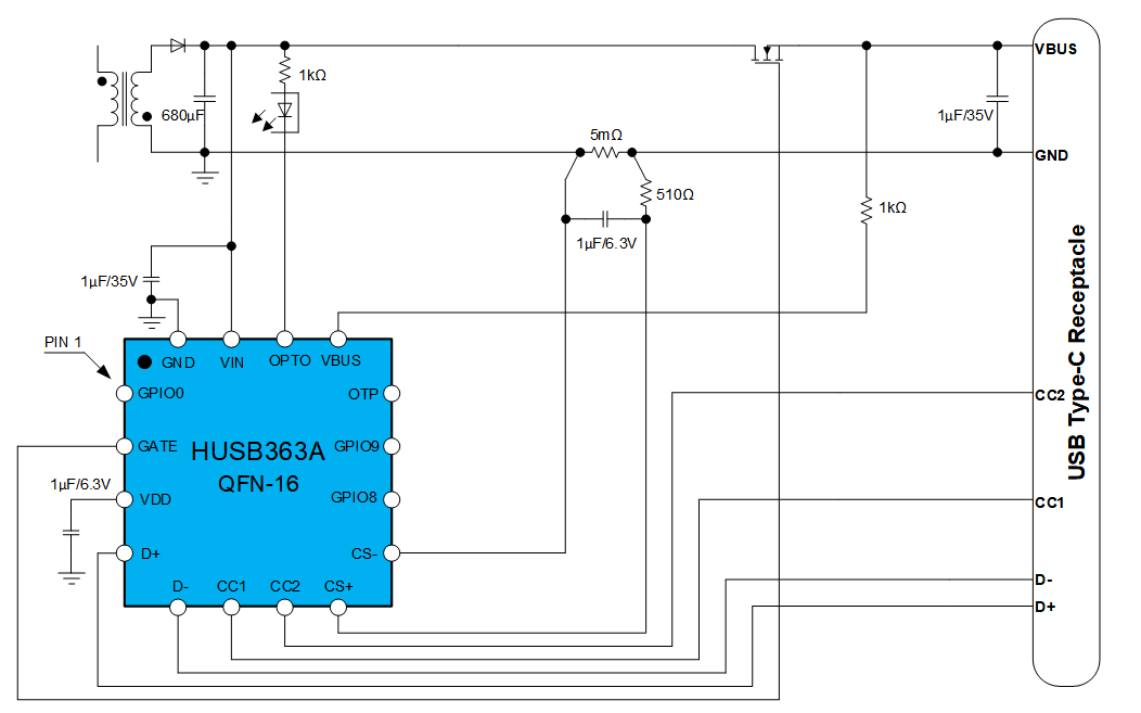慧能泰新一代超低功耗高效供电控制器HUSB363A介绍(图3) a93651d0-fcfa-11f0-92de-92fbcf53809c.png