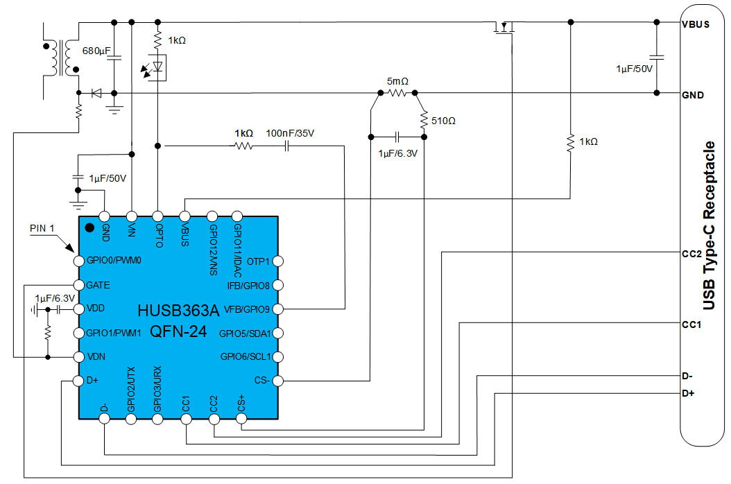 慧能泰新一代超低功耗高效供电控制器HUSB363A介绍(图4) a99ab27e-fcfa-11f0-92de-92fbcf53809c.png
