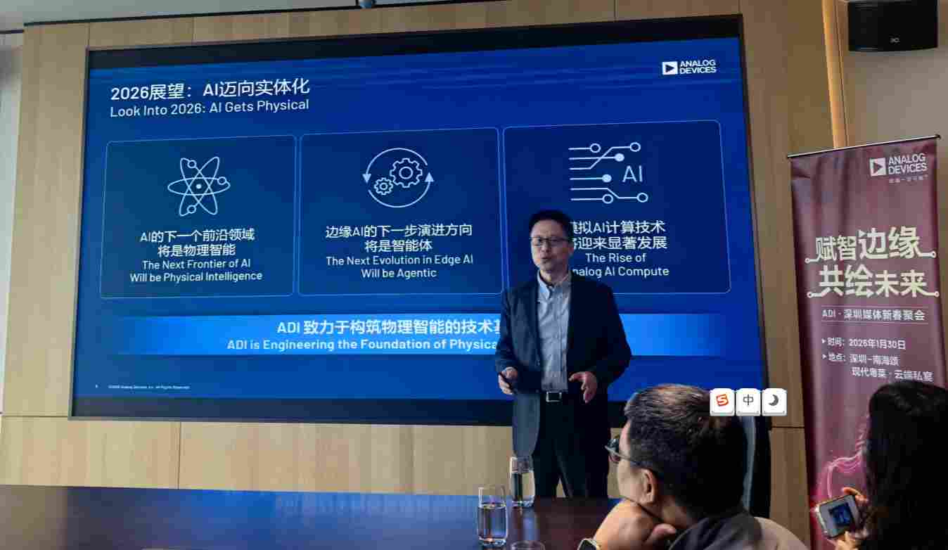 ADI中国区销售副总裁：2026年模拟芯片乘物理智能之风领航起飞(图2)
