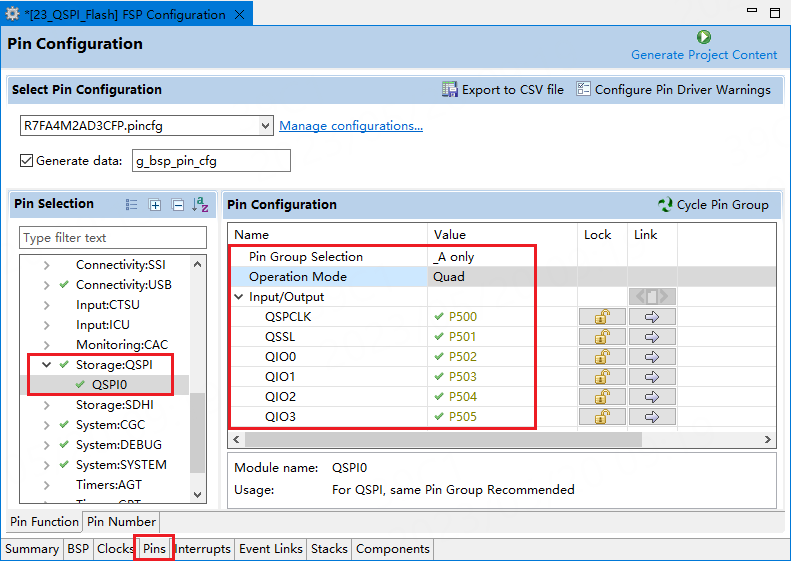 瑞萨RA系列FSP库开发实战指南之QSPI读写外部Flash芯片实验(图6)