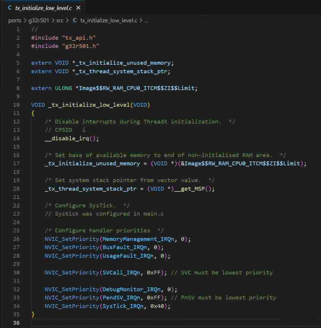 使用CMake+VSCode环境移植ThreadX到极海G32R501 MCU(图4) 0fbea534-1866-11f1-90a1-92fbcf53809c.png